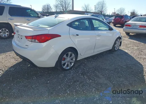 2013 Hyundai Elantra Limited from USA, damaged, VIN 5NPDH4AE2DH198830